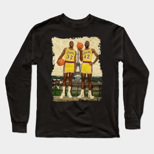 Magic Johnson and James Worthy, 1991 Long Sleeve T-Shirt
